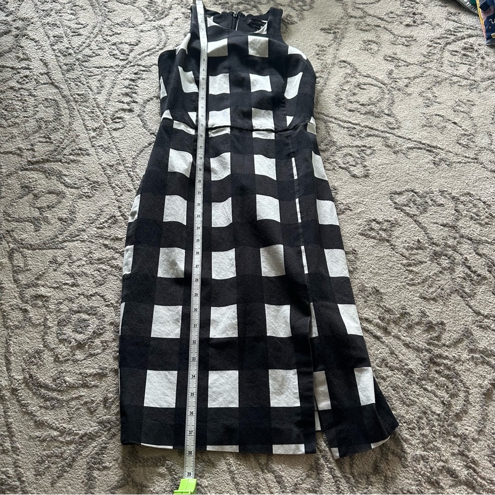 Banana Republic Black and White Halter Sheath Midi Dress - Picture 11 of 15